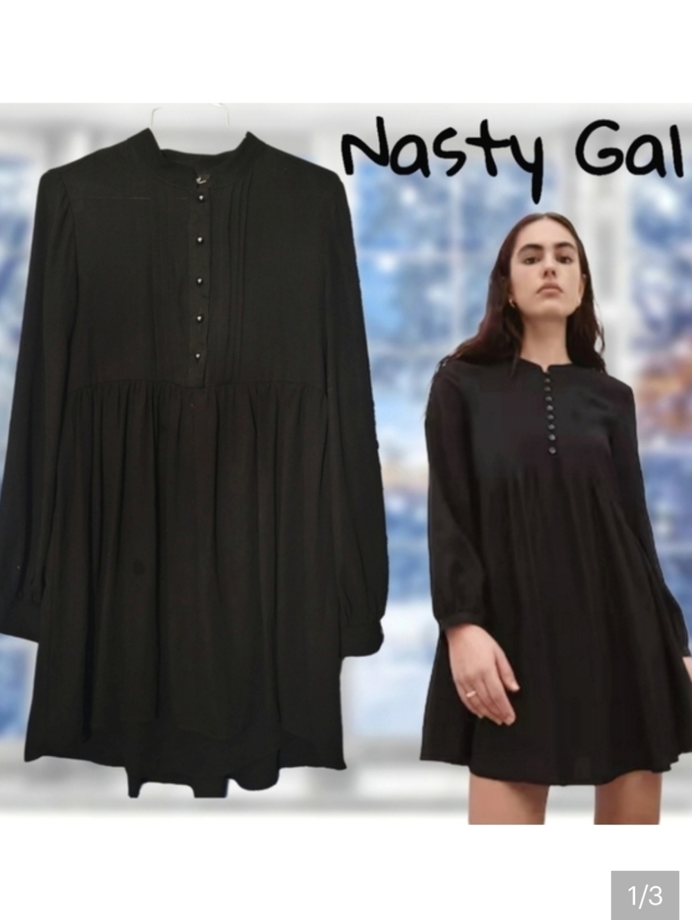 Nasty Gal grunge babydoll vintage style mini dress